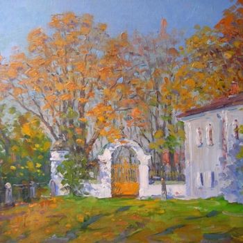 Painting titled "Sunny patio" by Alexander Alexandrovsky, Original Artwork