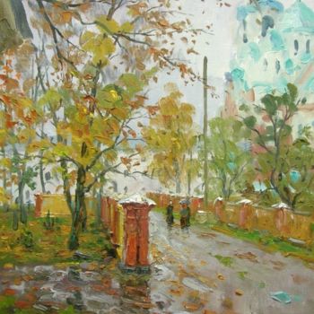 Painting titled "Valaam. Rain" by Alexander Alexandrovsky, Original Artwork