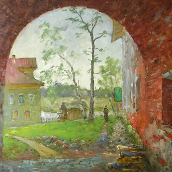 Pittura intitolato "The arch" da Alexander Alexandrovsky, Opera d'arte originale