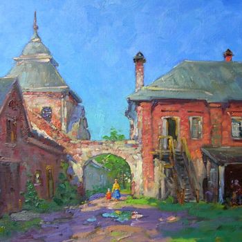 "The monastery Yard" başlıklı Tablo Alexander Alexandrovsky tarafından, Orijinal sanat