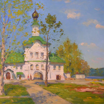 Painting titled "Barbican church" by Alexander Alexandrovsky, Original Artwork