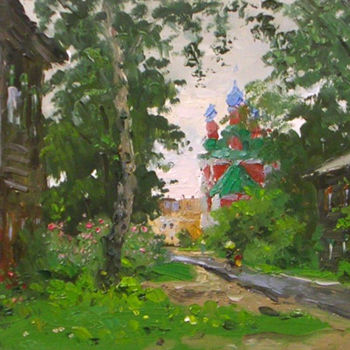 "The street in Perey…" başlıklı Tablo Alexander Alexandrovsky tarafından, Orijinal sanat