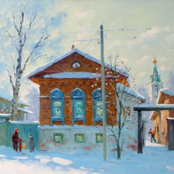 Ζωγραφική με τίτλο "Murom. Winter" από Alexander Alexandrovsky, Αυθεντικά έργα τέχνης, Λάδι