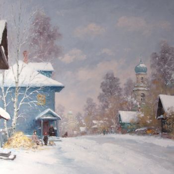 Peinture intitulée "Torzhok" par Alexander Alexandrovsky, Œuvre d'art originale, Huile
