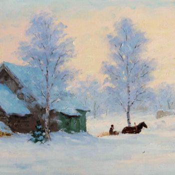 Pittura intitolato "The Old Ladoga. Fro…" da Alexander Alexandrovsky, Opera d'arte originale, Olio
