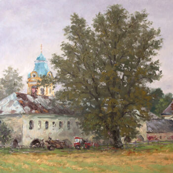 Painting titled "The convent" by Alexander Alexandrovsky, Original Artwork, Oil