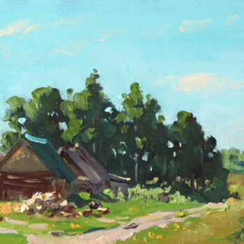 Pintura intitulada "Morning in  Aleksee…" por Alexander Alexandrovsky, Obras de arte originais, Óleo