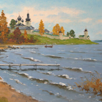 Peinture intitulée "Summer coast" par Alexander Alexandrovsky, Œuvre d'art originale, Huile