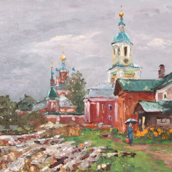 Painting titled "Rainy day" by Alexander Alexandrovsky, Original Artwork, Oil