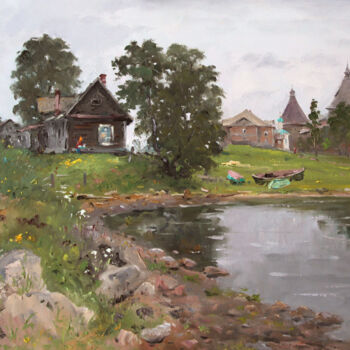 Painting titled "Shore of Happiness.…" by Alexander Alexandrovsky, Original Artwork, Oil