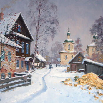 "Patio of Sviyazhsk" başlıklı Tablo Alexander Alexandrovsky tarafından, Orijinal sanat, Petrol