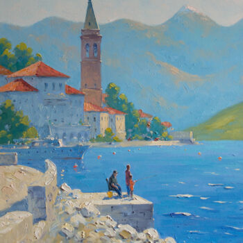 Malerei mit dem Titel "Perast" von Alexander Alexandrovsky, Original-Kunstwerk, Öl