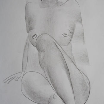 Rysunek zatytułowany „Nude №24” autorstwa Alexander Glazkov, Oryginalna praca, Grafit