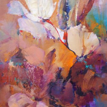 "Flower abstraction" başlıklı Tablo Alexandra Ghimisi tarafından, Orijinal sanat, Akrilik
