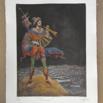 Pittura intitolato "Palekh" da Alex Barretto, Opera d'arte originale