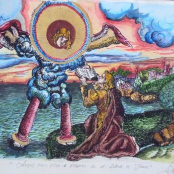 Pintura titulada "Angel entrega a jua…" por Alex Barretto, Obra de arte original