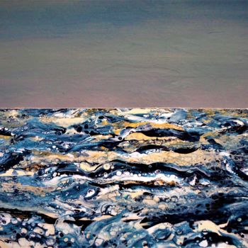 Картина под названием "the shining sea of…" - Alexandra Simanndani, Подлинное произведение искусства, Акрил