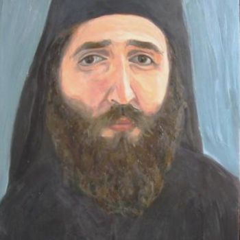 Painting titled "Monk" by Aleksej Daniel Djermanovic, Original Artwork