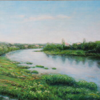 Pintura titulada "View of Sulva River…" por Alexey Beregovoy, Obra de arte original, Oleo