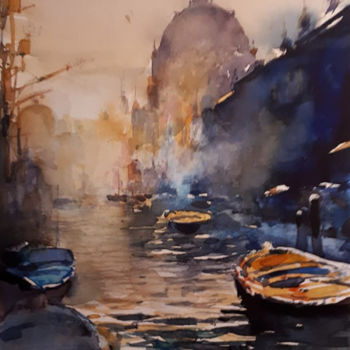 Peinture intitulée "Venis 02" par Alexey Boukingolts, Œuvre d'art originale, Aquarelle