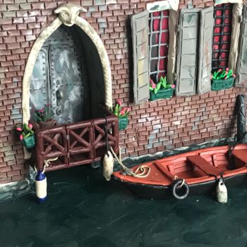 Sculpture titled "Venice" by Alexey Mikulin, Original Artwork, Polymer clay