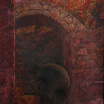 Картина под названием "The Night Crawler" - Alexey Spirin, Подлинное произведение искусства, Масло