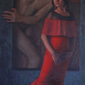 Картина под названием "OBSESSION" - Alexey Spirin, Подлинное произведение искусства, Масло Установлен на Деревянная рама для…