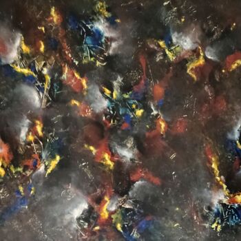 Malerei mit dem Titel "Magic Rays" von Alex Furio, Original-Kunstwerk, Acryl