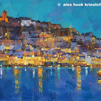 Malerei mit dem Titel "Ibiza III" von Alex Hook Krioutchkov, Original-Kunstwerk, Öl Auf Keilrahmen aus Holz montiert
