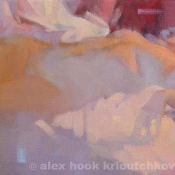 Malerei mit dem Titel "Nude XII" von Alex Hook Krioutchkov, Original-Kunstwerk, Öl Auf Keilrahmen aus Holz montiert