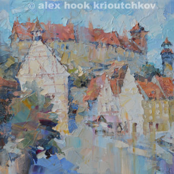 Peinture intitulée "Nurenberg VII" par Alex Hook Krioutchkov, Œuvre d'art originale, Huile Monté sur Châssis en bois