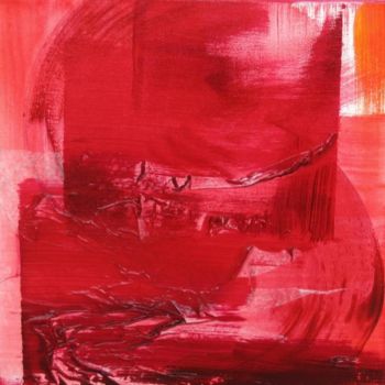 Peinture intitulée "Rouge-Vie" par Alexia L., Œuvre d'art originale