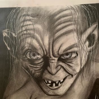 Peinture intitulée "Gollum.jpg" par Alexouri, Œuvre d'art originale