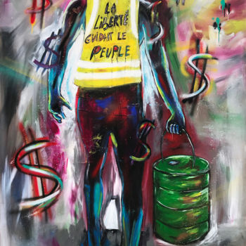 绘画 标题为“En marche "La Liber…” 由Alexis Chomel, 原创艺术品, 丙烯