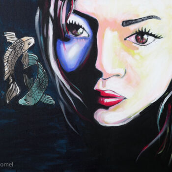 Картина под названием "AQUATIKA" - Alexis Chomel, Подлинное произведение искусства, Акрил