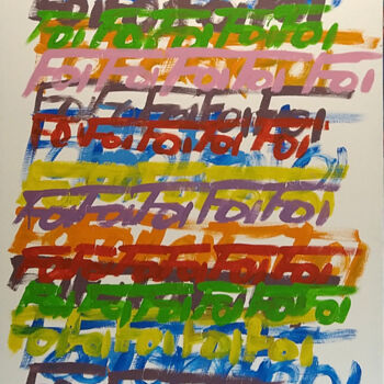 Картина под названием "FoiColor" - Alexis Culot, Подлинное произведение искусства, Акрил Установлен на Деревянная рама для н…