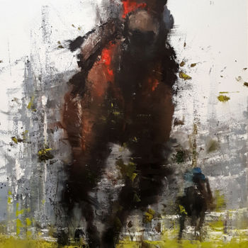 제목이 "En pôle position"인 미술작품 Alexis Le Borgne로, 원작, 기름