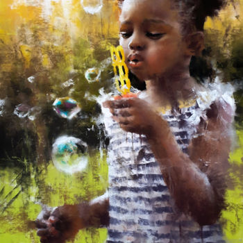 Pintura intitulada "Instant Magique - R…" por Alexis Le Borgne, Obras de arte originais, Pastel