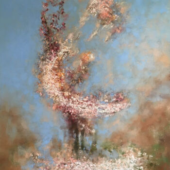 Картина под названием "Les larmes du Magno…" - Alexis Puybasset, Подлинное произведение искусства, Масло Установлен на Дерев…