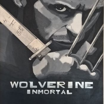 Painting titled "Wolverine (hugh jac…" by Alexis Raoult, Original Artwork