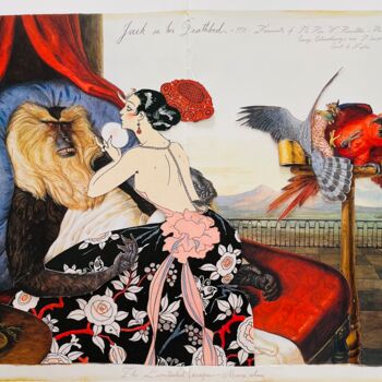 Collages intitolato "Rencontre Femme de…" da Alexis Schultz, Opera d'arte originale, Collages