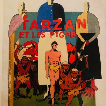 Collages getiteld "Tarzan et Malevitch" door Alexis Schultz, Origineel Kunstwerk, Collages