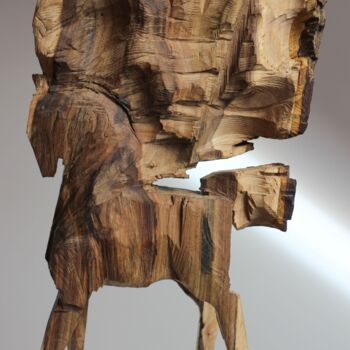 Sculptuur getiteld "Z cyklu Koniki Besk…" door Alex Johanson, Origineel Kunstwerk, Hout