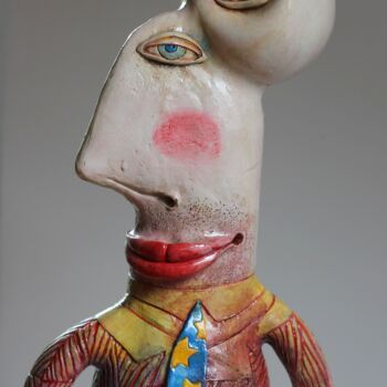 雕塑 标题为“KANDYDAT DO OJRO” 由Alex Johanson, 原创艺术品, 粘土