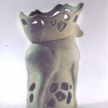 Sculpture titled "Deer vase" by Alexey Kriventsov, Original Artwork