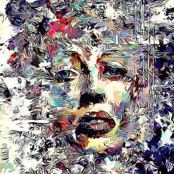 Arte digitale intitolato "Portrait of a woman" da Aleksandr Suvorov, Opera d'arte originale, Pittura digitale