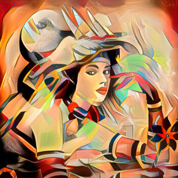 Цифровое искусство под названием "Portrait of a woman…" - Александр Суворов, Подлинное произведение искусства, 2D Цифровая Р…