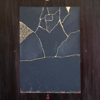 Malerei mit dem Titel "Kintsugi" von Alexander Ustinoff, Original-Kunstwerk, Acryl