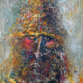 Painting titled "Ivan the Terrible" by Alexander Ustinoff, Original Artwork, Oil