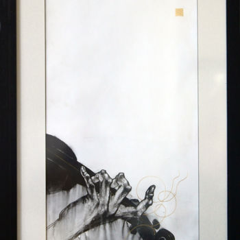 Drawing titled "Paganini" by Alexander Ustinoff, Original Artwork, Ink